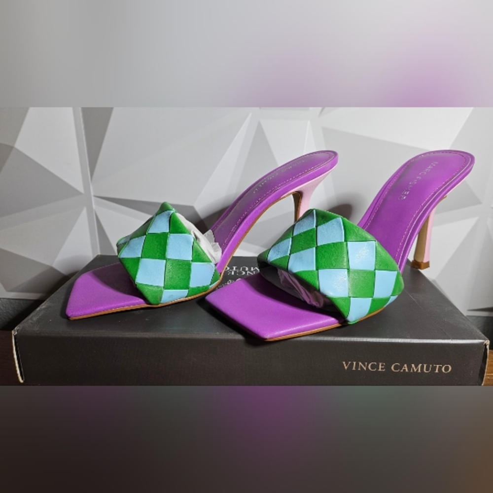 Mark Fisher Woven Heeled Sandals